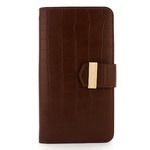 スマホケース 全機種対応 手帳型ケース Fantastick Large Free Size Case Leather (Dark Brown)