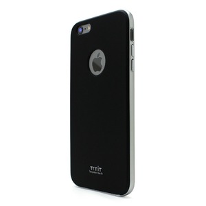 iPhone6 Plus ケース カバー Tryit Slim Fit Case・Metalic Series for iPhone 6 Plus (Black×Silver)