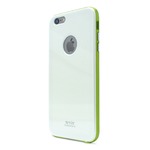 iPhone6 Plus ケース カバー Tryit Slim Fit Case・Metalic Series for iPhone 6 Plus (White×Green)