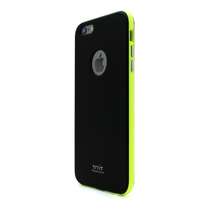 iPhone6 Plus ケース カバー Tryit Slim Fit Case・Neon Series for iPhone 6 Plus (Black×Lime)