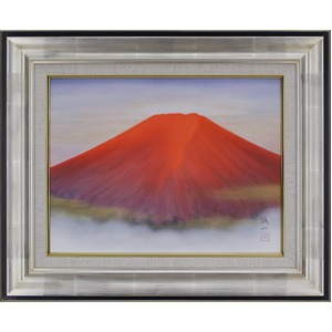 【神村誠一】赤富士 Ｆ６（409×318mm） - 拡大画像