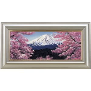 【Ｌｅｅ．Ｆｒａｎｋｌｅｎ】富士山と桜　WF3(546×220mm)  - 拡大画像