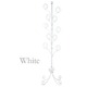 帽子ツリー(ポールハンガー/帽子掛け) スチール製 高さ170cm ホワイト(白) - 縮小画像2