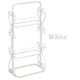 スリッパラック スチール製 2段/幅30cm 【完成品】 ホワイト(白) - 縮小画像2