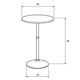 ハイテーブル(ラウンドテーブル/バーテーブル) 直径60×高さ90cm スチールフレーム/木目調 ナチュラル - 縮小画像2
