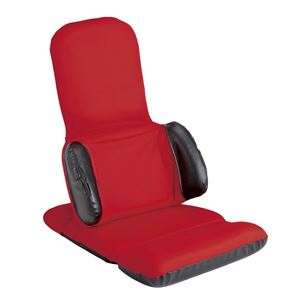 トランスフォームチェア(ハイバック座椅子/ダイニングチェア) 5段リクライニング 日本製 レッド(赤) 【完成品】 商品画像