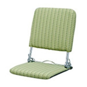 折りたたみ座椅子 3段リクライニング 日本製 グリーン(緑) 【完成品】 商品画像