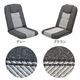 サニーソファー(座椅子) 6段リクライニング 平織布 日本製 グレー(灰) 【完成品】 - 縮小画像2