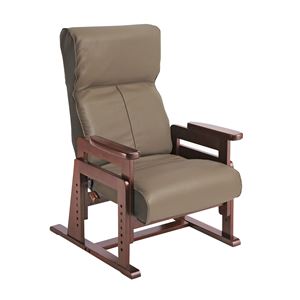 びよ～ん・背 高座椅子 ブラウン YS-1702 - 拡大画像