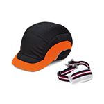 EX.ハードキャップ（あご紐付） ブラックオレンジ 257-06G