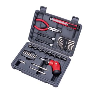 パーソナルツールセット/作業工具セット 【ラジオペンチ・六角棒レンチ・ドライバー他】 ケース付き パーソナルツールセット/作業工具セット 【ラジオペンチ・六角棒レンチ・ドライバー他】 ケース付き