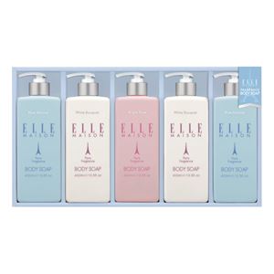 ボディソープギフトセット 【5本セット】 化粧箱入り 日本製 『ELLE MAISON エル メゾン』 ボディソープギフトセット 【5本セット】 化粧箱入り 日本製 『ELLE MAISON エル メゾン』