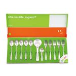 カトラリーセット／キッチングッズ 【12点セット】 化粧箱入り 『Dio Mio ディオ・ミーオ』 〔贈答品 記念品 プレゼント〕