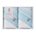 【今治タオル】 今治さざなみ ハンドタオル／ギフトセット 【2枚入り】 化粧箱入り 日本製 〔お中元 お歳暮 内祝い〕