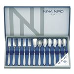 【ニーナ・ニーロ】 カトラリーセット／キッチングッズ 【ティータイム／12点セット】 化粧箱入り 〔贈答品 記念品 プレゼント〕