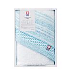 【今治タオル】 今治さざなみ／ギフト 【フェイスタオル】 綿100% 化粧箱入り 日本製 〔お中元 お歳暮 内祝い〕