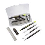 ステキット／筆記用具セット 【6点】 ボールペン・シャーペン・マーカー他 クリアケース入り