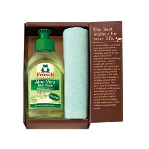 【Frosch】 キッチン洗剤プチギフト 【フロッシュ・マイクロファイバークロス×各1】 化粧箱入り 〔お中元 お歳暮 内祝い〕 【Frosch】 キッチン洗剤プチギフト 【フロッシュ・マイクロファイバークロス×各1】 化粧箱入り 〔お中元 お歳暮 内祝い〕