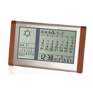 カレンダー天気電波時計 TB-834