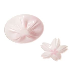 hiracle(ひらくる) さくら小皿/豆皿セット各1枚 (ピンク/ピンク) 商品画像