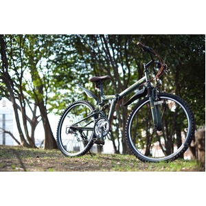 折りたたみ自転車 26インチ/オリーブ シマノ18段変速 ブロックタイヤ 【Raychell】 レイチェル R-314N 折りたたみ自転車 26インチ/オリーブ シマノ18段変速 ブロックタイヤ 【Raychell】 レイチェル R-314N