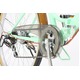 折りたたみ自転車 26インチ/グリーン(緑)×ブラウン 低床型 【Raychell】 レイチェル R-321N - 縮小画像5