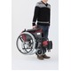 自走/介助折りたたみ車椅子 アミー22/ルビーレッド(赤) アルミ製 持ち手付き 【MIWA】 ミワ MW-22AII - 縮小画像3