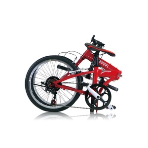 折りたたみ自転車 20インチ/レッド(赤) シマノ7段変速 重さ12.1kg 