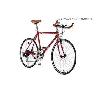 クロスバイク 27.5インチ/レッド シマノ21段段変速 重さ11.2kg フレームサイズ/520mm 【AlfaRomeo】 AL-TR650C - 拡大画像