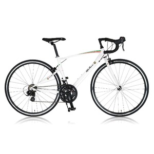 ロードバイク 700c（約28インチ）/ホワイト(白) シマノ21段変速 重さ/ 11.8kg 軽量 アルミフレーム 【AlfaRomeo】 アルファロメオ R7 - 拡大画像