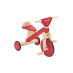三輪車(幼児用自転車/乗用玩具) レッド(赤) 木製 重さ3.6kg 【RENAULT】 ルノー WOODY Tricycle