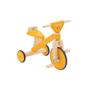 三輪車(幼児用自転車/乗用玩具) オレンジ 木製 重さ3.6kg 【RENAULT】 ルノー WOODY Tricycle - 拡大画像