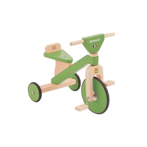 三輪車(幼児用自転車/乗用玩具) グリーン(緑) 木製 重さ3.6kg 【RENAULT】 ルノー WOODY Tricycle - 拡大画像