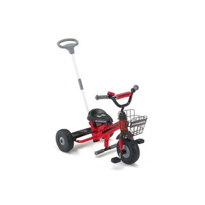三輪車(幼児用自転車/乗用玩具) レッド(赤) 重さ5.9kg 舵取り棒付き 【HUMMER】 ハマー Tricycle - 拡大画像