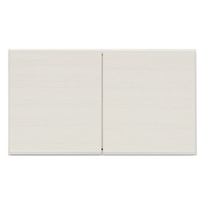 上置き(ダイニングボード/レンジボード用戸棚) 幅75cm 日本製 ホワイト(白) 【完成品】 - 拡大画像