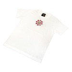 戦国武将Tシャツ 【上杉謙信 毘】 Sサイズ 半袖 綿100% ホワイト(白) 〔Uネック おもしろ〕