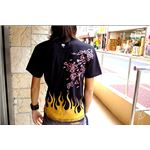 傾奇者・前田慶次 Tシャツ 楽 XS 黒