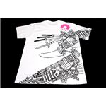 戦国武将Tシャツ 【加藤清正】 Mサイズ 半袖 綿100% ホワイト(白) 〔Uネック おもしろ〕