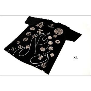 関ヶ原合戦 Tシャツ 楽 XSサイズ 黒 商品画像