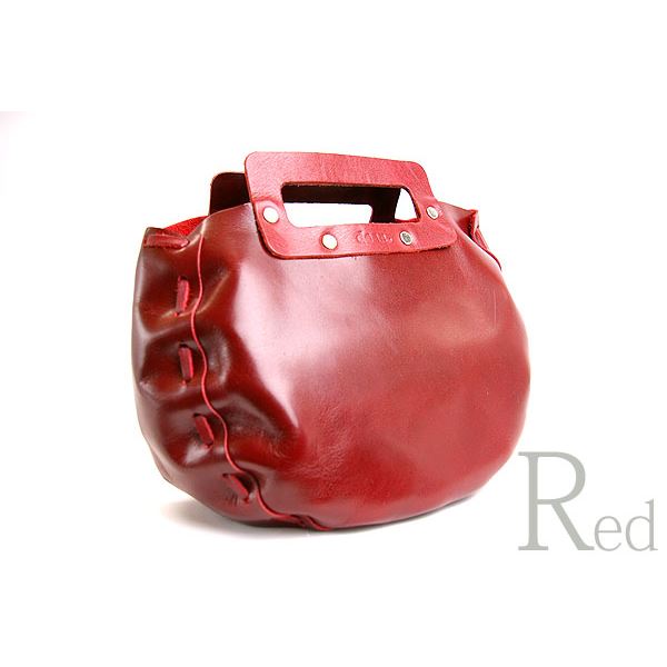 ★dean(ディーン) bowling bag ハンドバッグ 赤f00