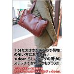 ★dean（ディーン） small whip stitched tote トートバッグ tan（赤茶）