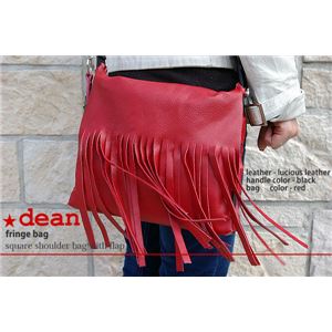 ★dean（ディーン） fringe bag ショルダーバッグ 斜めがけバッグ 赤