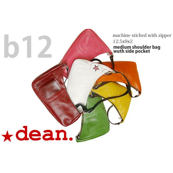 ★dean(ディーン) medium shoulder ハンドバッグ 赤f00