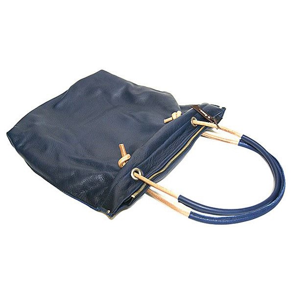 ★dean(ディーン) knotted handle tote レザーバッグ ネイビーf00