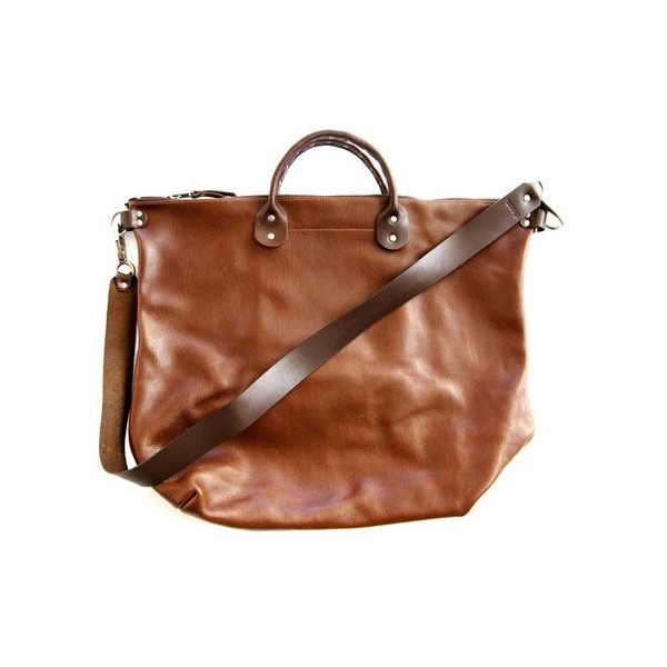 ★dean(ディーン) Studded Handle Railway Bag トートバッグ 茶f00