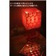 テーブルランプ(照明器具/卓上ライト) アクリル製 スクエア型 ピンク 〔リビング照明/寝室照明/ダイニング照明〕 - 縮小画像2