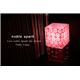 テーブルランプ(照明器具/卓上ライト) アクリル製 スクエア型 ピンク 〔リビング照明/寝室照明/ダイニング照明〕 - 縮小画像5