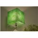 テーブルランプ(照明器具/卓上ライト) アクリル製 スクエア型 グリーン(緑) 〔リビング照明/寝室照明/ダイニング照明〕 - 縮小画像5