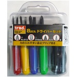 （業務用10セット）TRAD ドライバーセット/作業工具 【8本組】 TDS-8 〔業務用/DIY用品/日曜大工〕