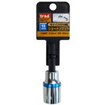 (業務用6個セット) TRAD 電動ドリル用ショートソケット 【サイズ：13mm】 六角軸 18Vインパクト対応 TDST-13 〔DIY用品/大工道具〕